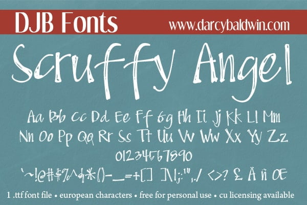 Djbfonts Scruffyangel3