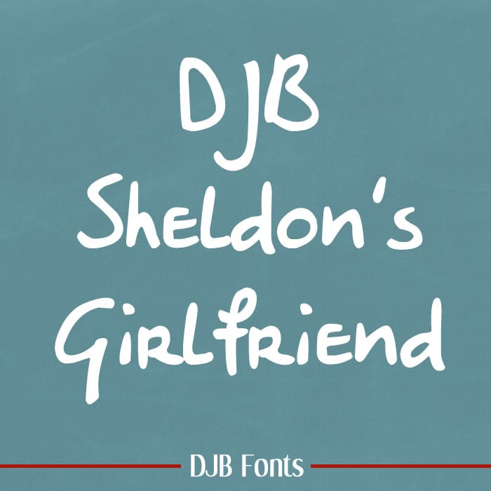 Djbfonts Sheldonsgirlfriend