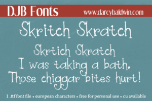 Djbfonts Skritchskratch