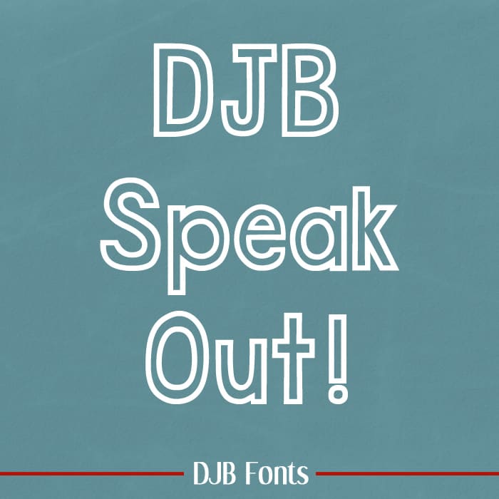 Djbfonts Speakout