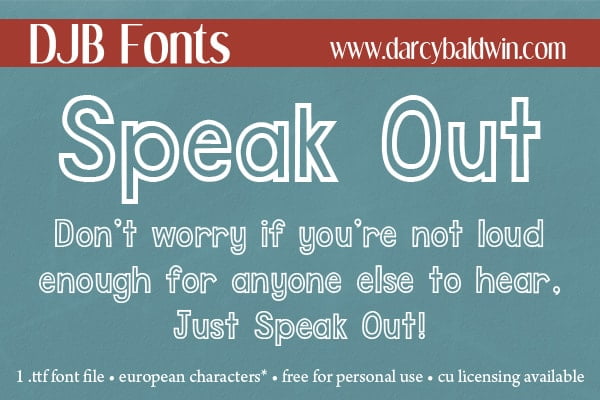 Djbfonts Speakout2