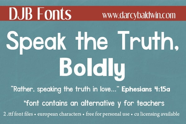 Djbfonts Speaktruth5