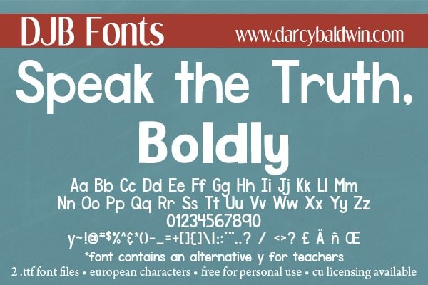 Djbfonts Speaktruth6