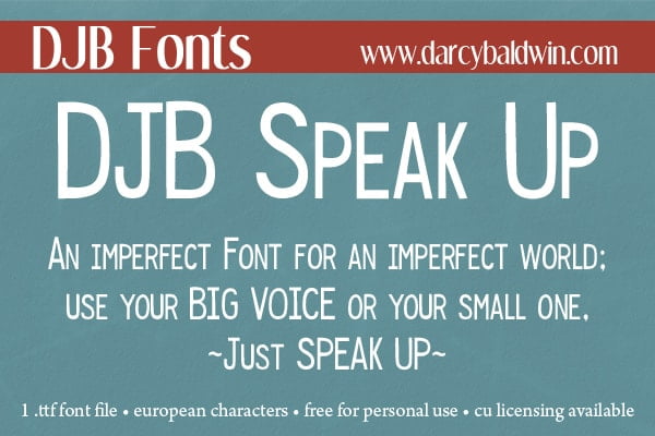 Djbfonts Speak Up 2