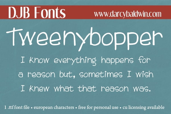 Djbfonts Tweenybopper2