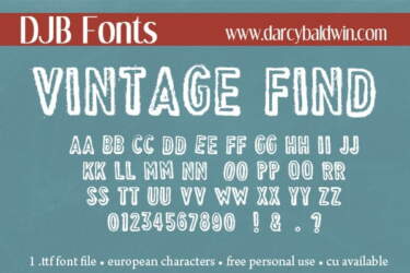 Djbfonts Vintagefind3
