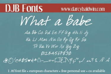Djbfonts Whatababe3