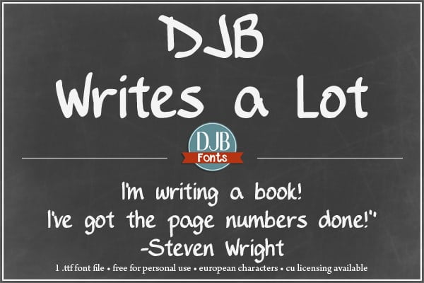 Djbfonts Writesalot2