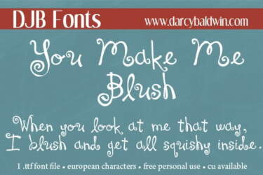 Djbfonts Youmakemeblush4