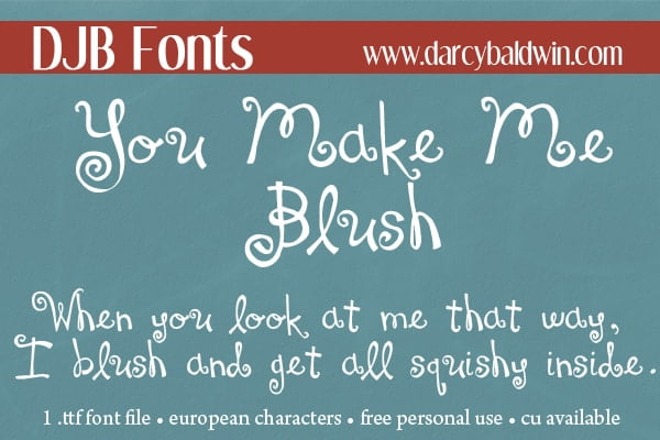 Djbfonts Youmakemeblush4