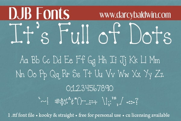 Djbfonts Itsfullofdots2