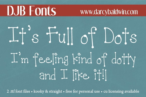 Djbfonts Itsfullofdots3