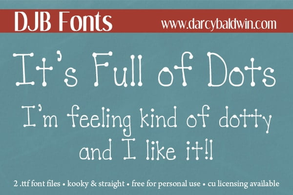 Djbfonts Itsfullofdots3a