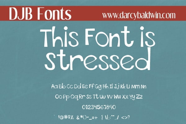 DJB This Font Is Stressed