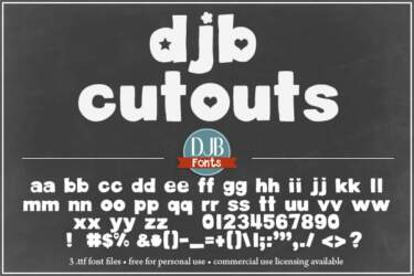 Djbfonts Cutouts2