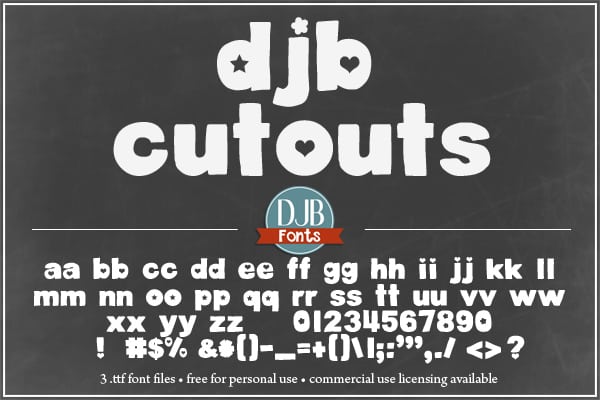 Djbfonts Cutouts2