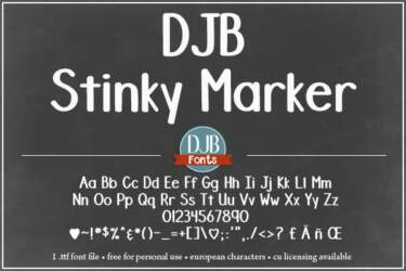 Djbfonts Stinkymarker 3