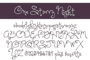 One Starry Night Letters