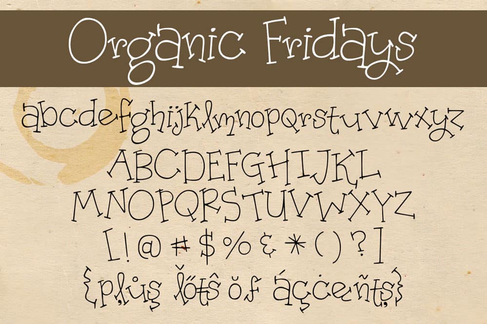 Organic Fridays Letters