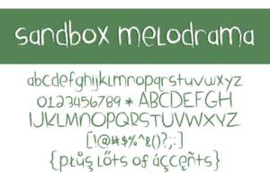 Sandbox Melodrama Letters