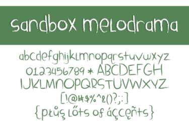 Sandbox Melodrama Letters