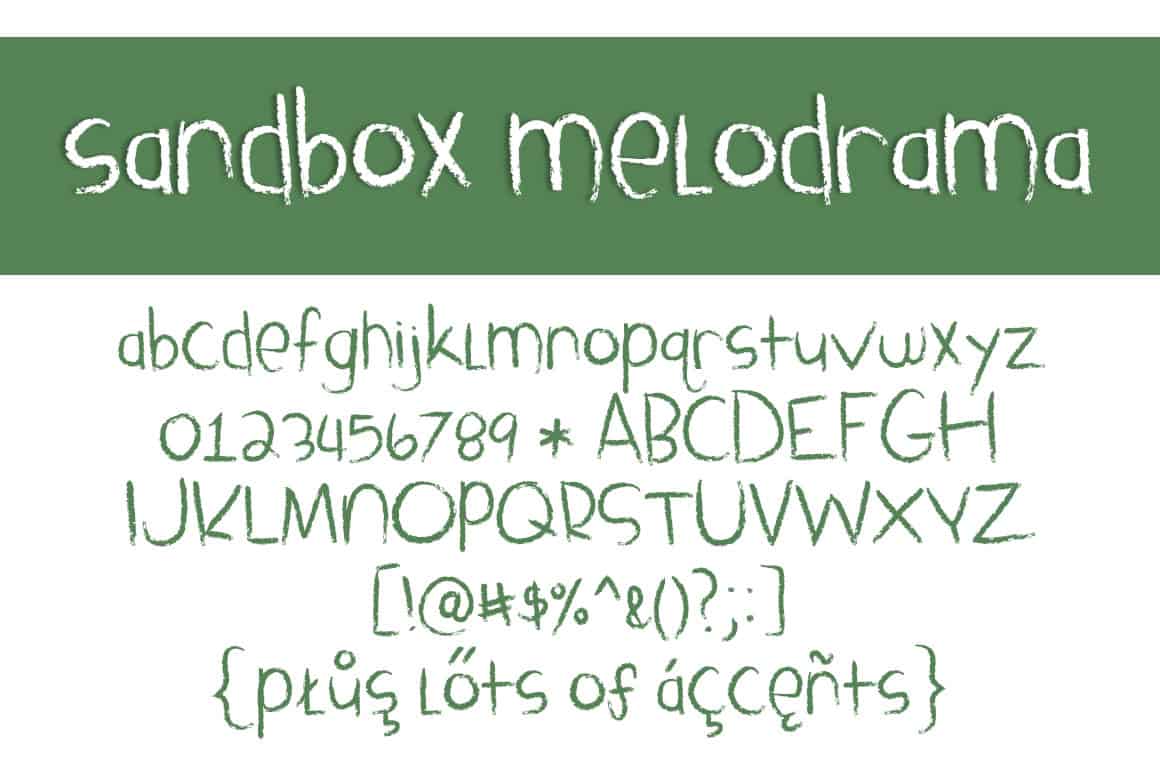 Sandbox Melodrama Letters
