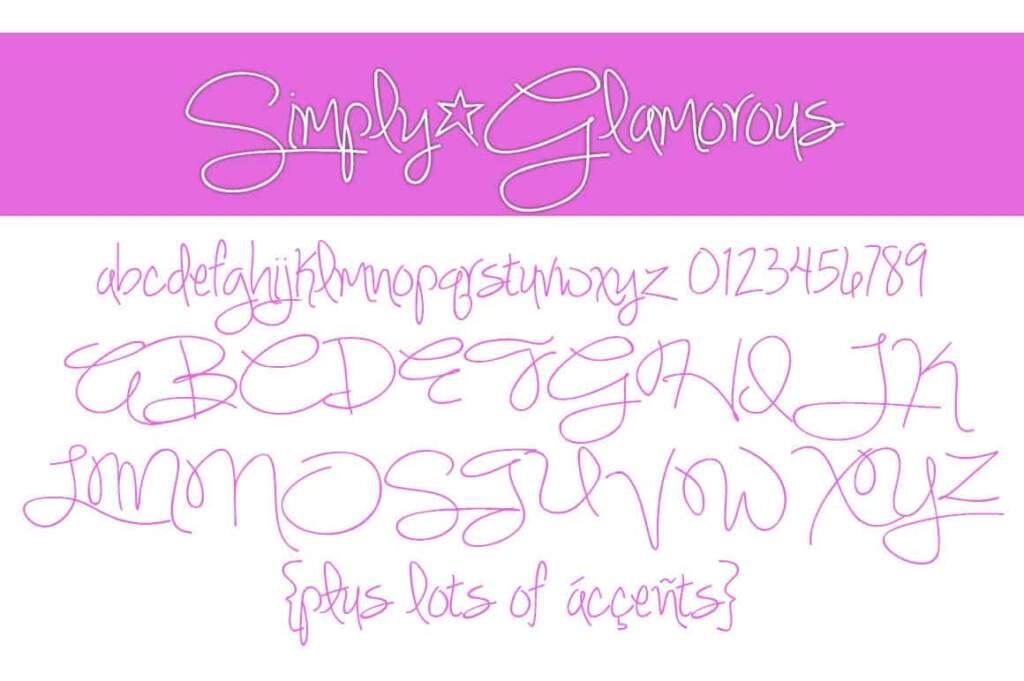 Simply Glamorous Letters