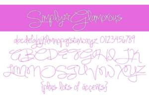 Simply Glamorous Letters
