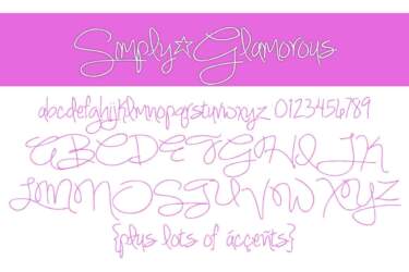 Simply Glamorous Letters