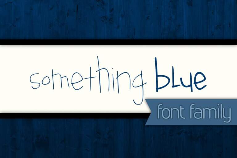 Something Blue Font Family