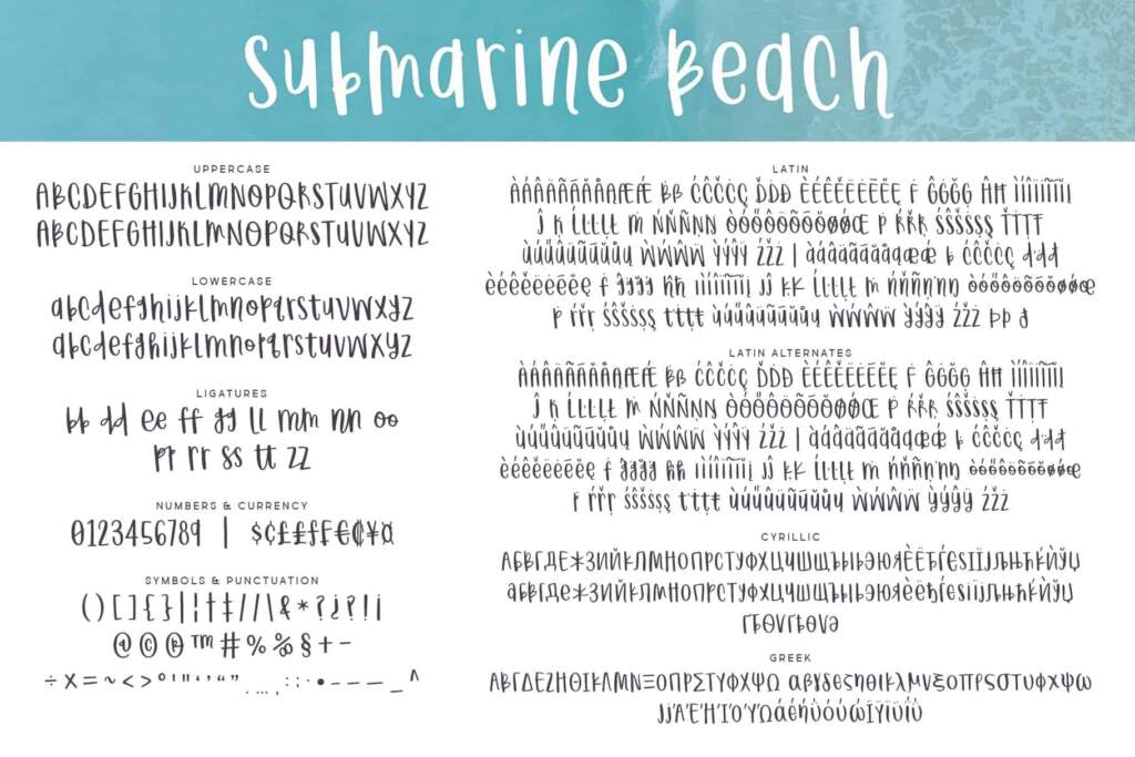 Submarine Beach Letters