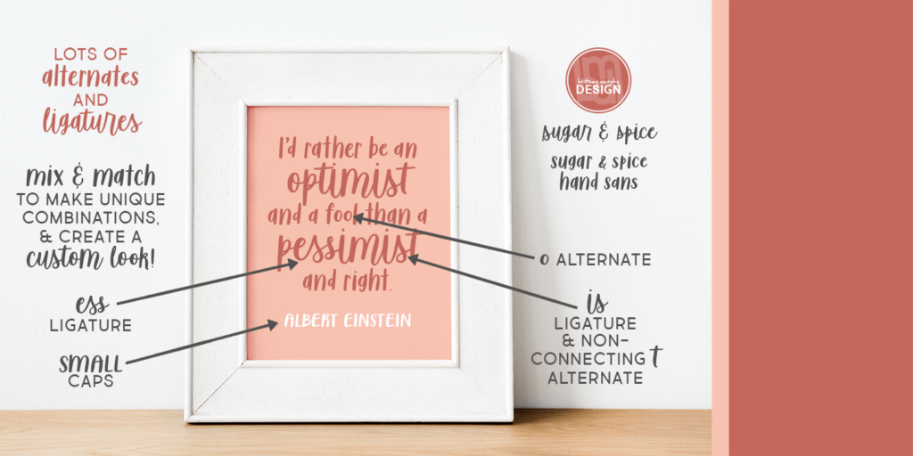 Sugar & Spice Font Duo Myfonts Optimist