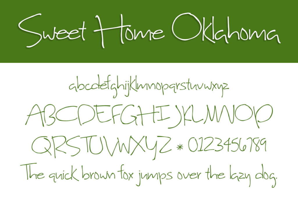 Sweet Home Oklahoma Letters