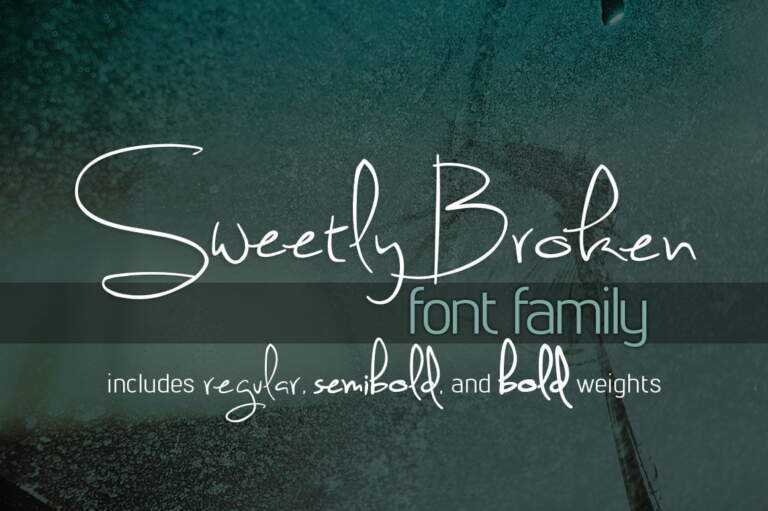 Sweetly Broken Font Family