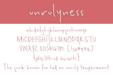 Unrulyness Letters