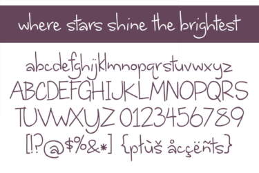 Where Stars Shine The Brightest Letters