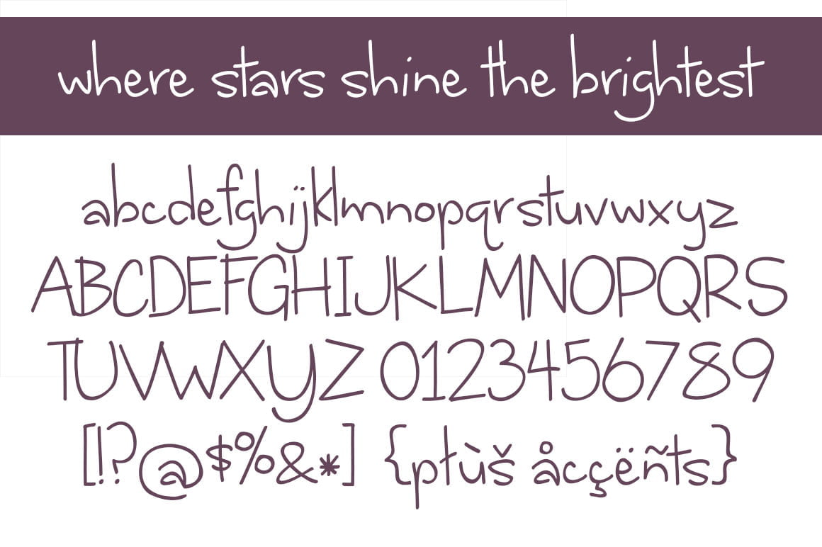 Where Stars Shine The Brightest Letters