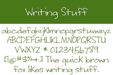 Writing Stuff Letters