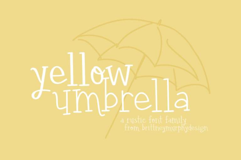 Yellow Umbrella Font Family