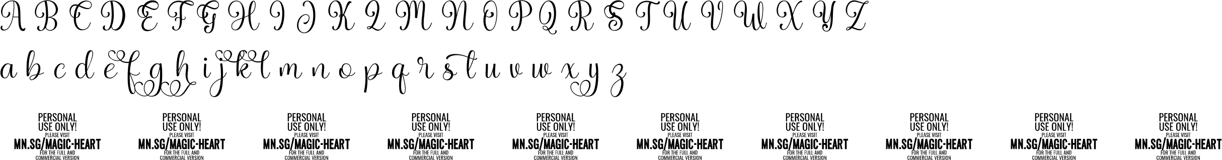Magic Heart Character Map