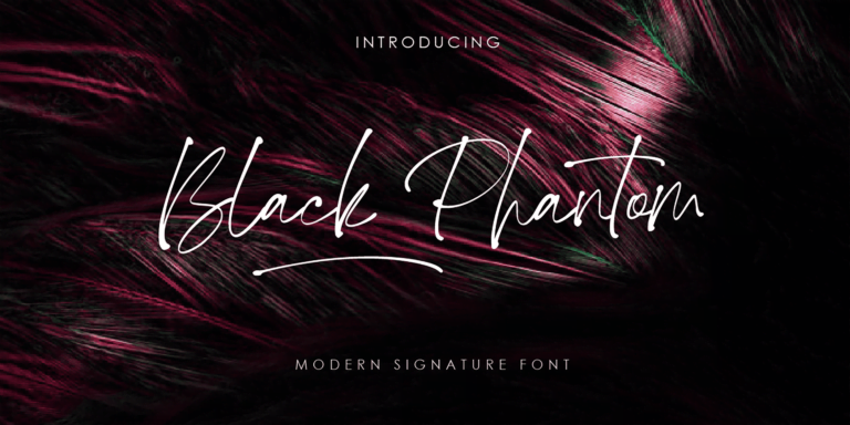 Black Phantom Font
