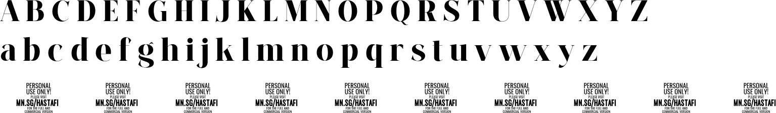 Hastafi Character Map