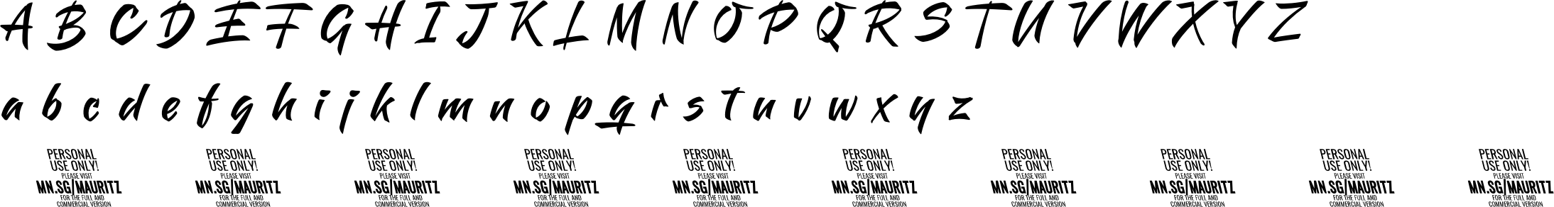 Mauritz Sans Character Map