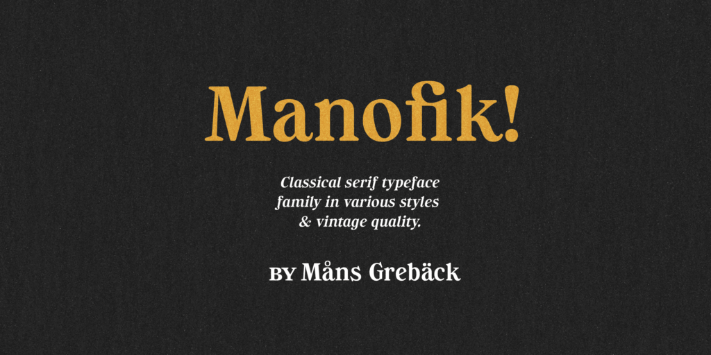 Manofik Font