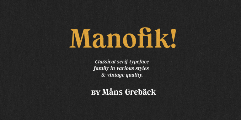 Manofik Font
