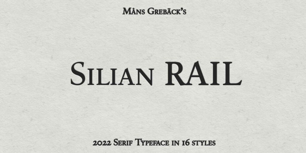 Silian Rail Font