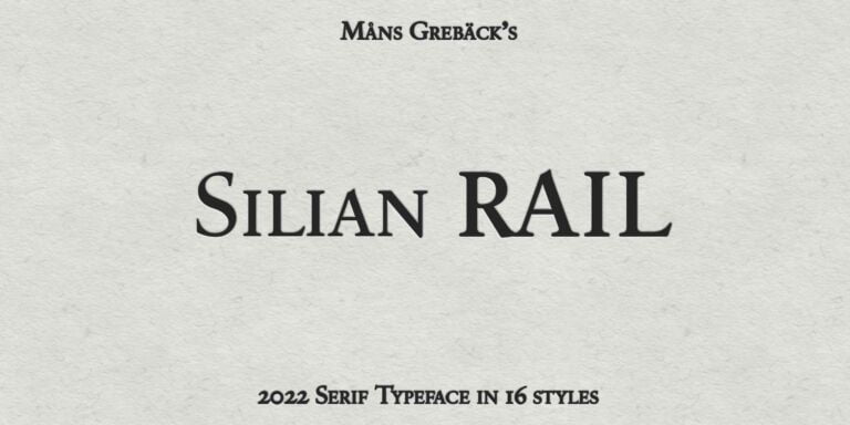 Silian Rail Font