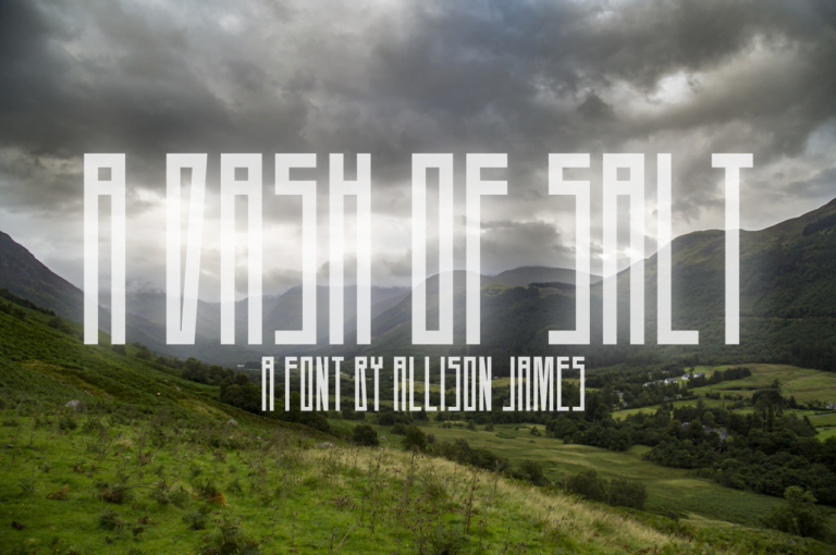 A Dash Of Salt Font