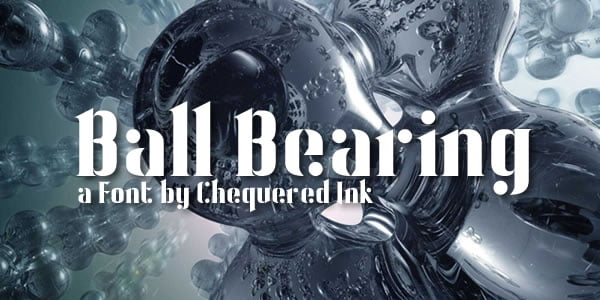 Ball Bearing Font