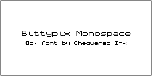 Bittypix Monospace Font